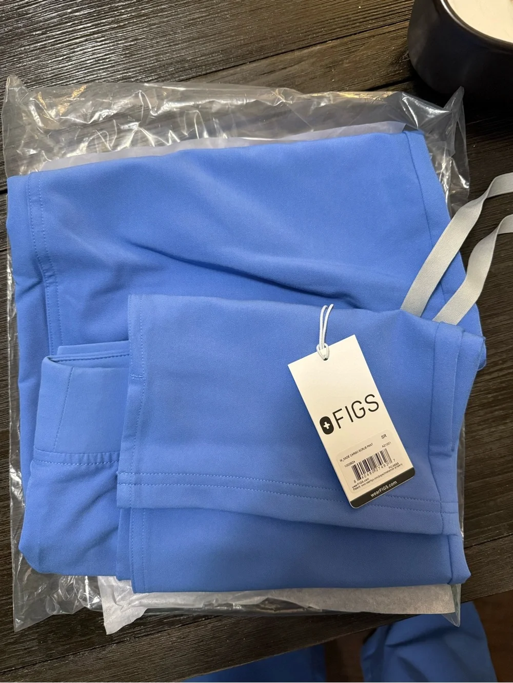 Figs Women's Light Blue Drawstring Track Pants